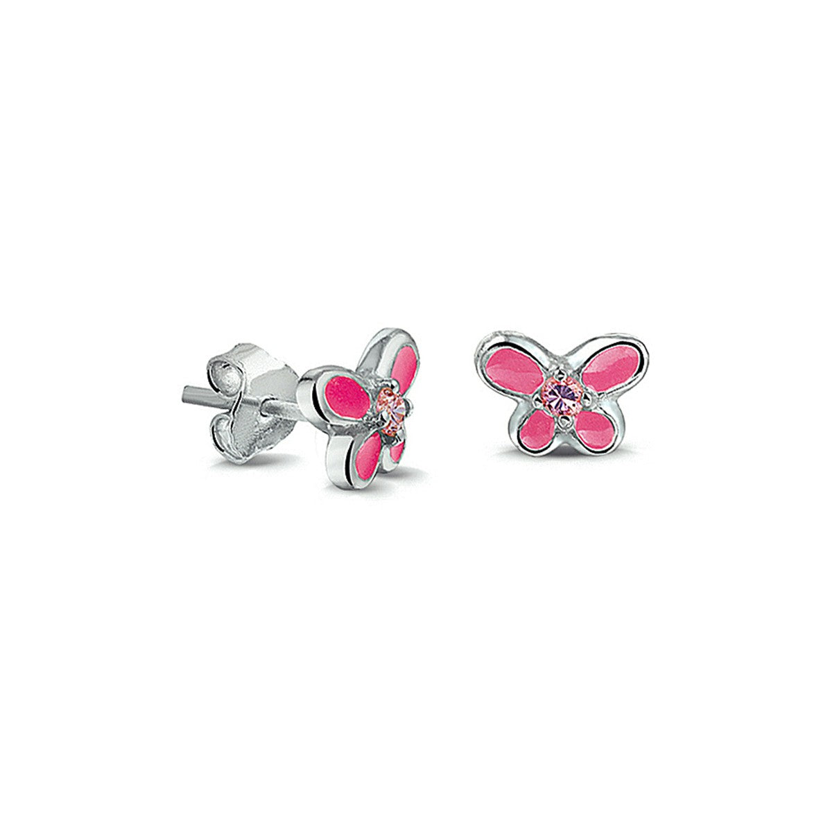 Fantasy Collection Oorbellen vlinder zilver