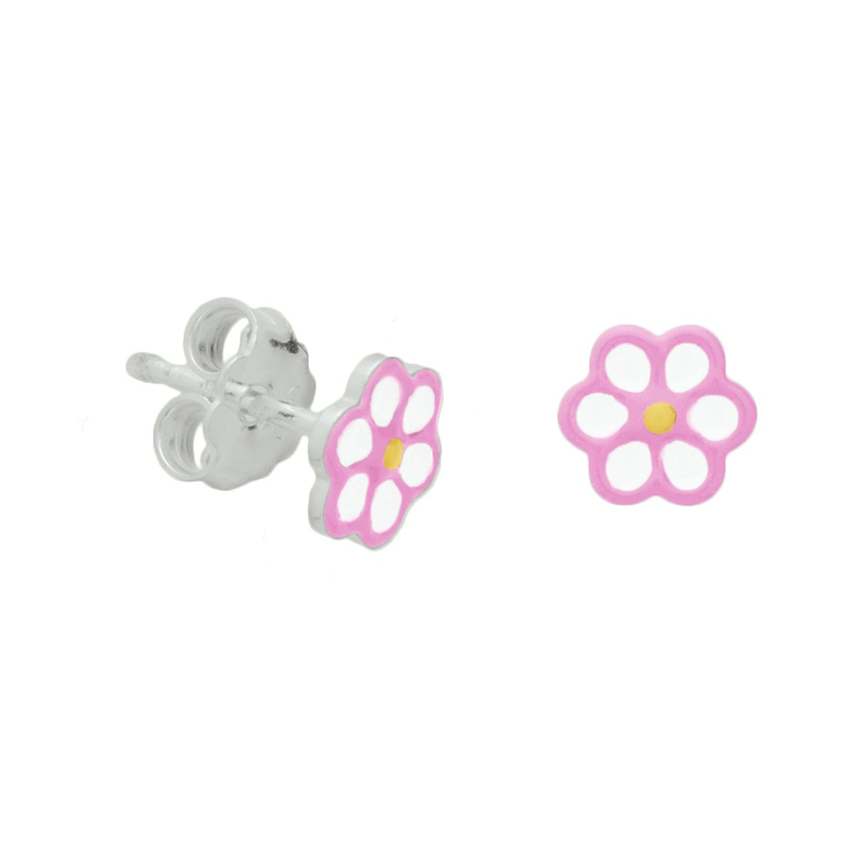 Fantasy Collection Oorbellen bloem zilver