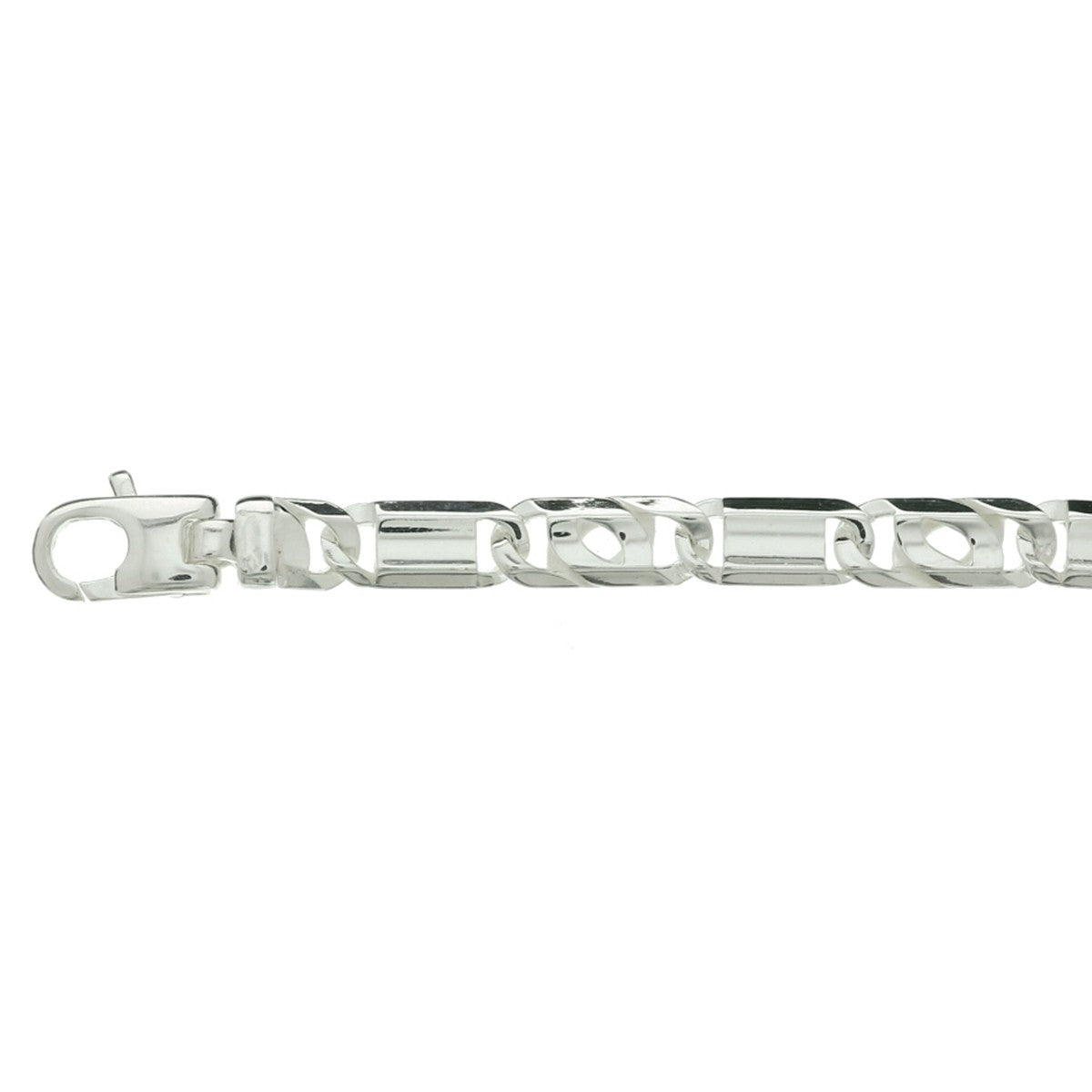 Fantasy Collection Armband valkenoog met tussenstuk 5,5 mm zilver
