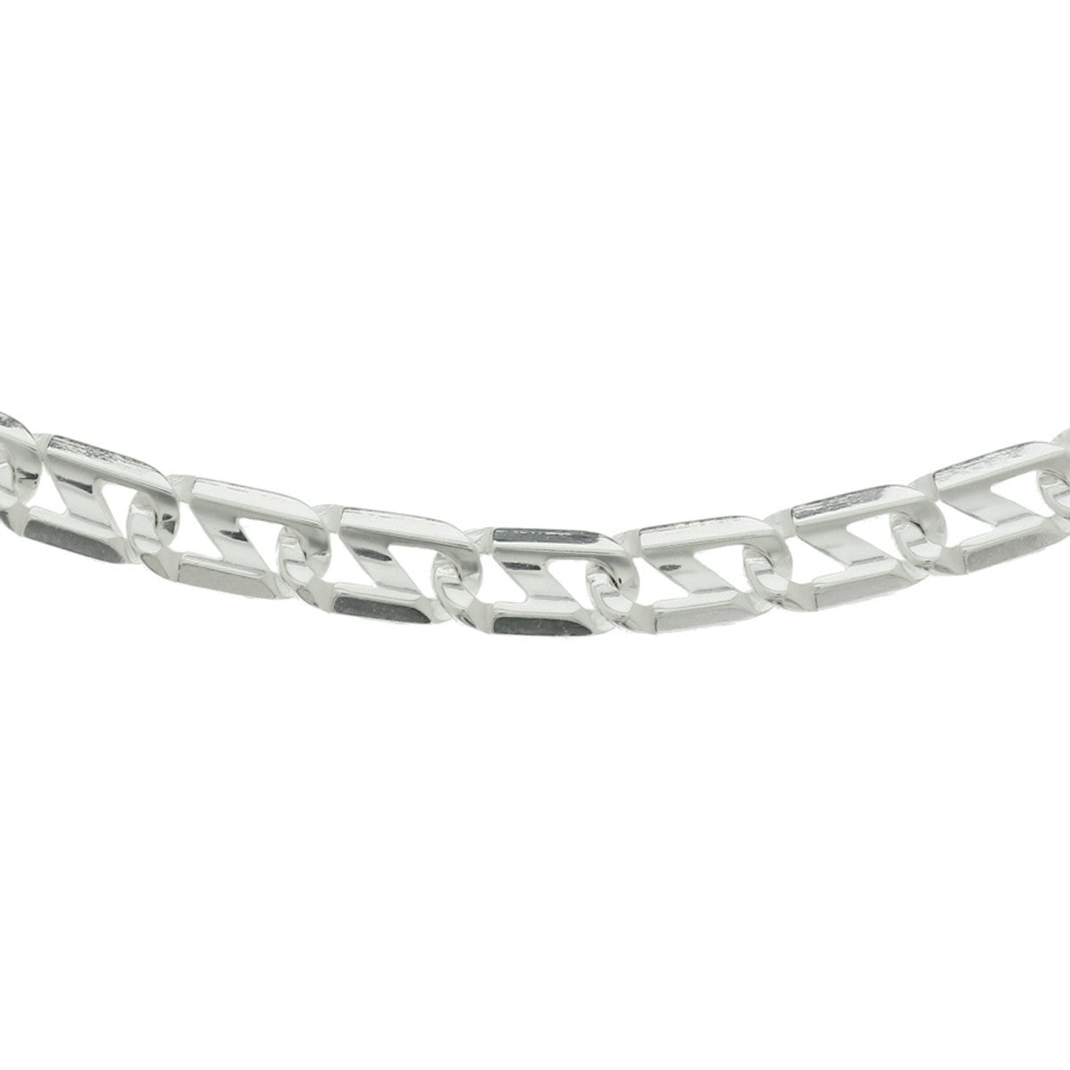 Fantasy Collection Collier anker plat 7,0 mm zilver