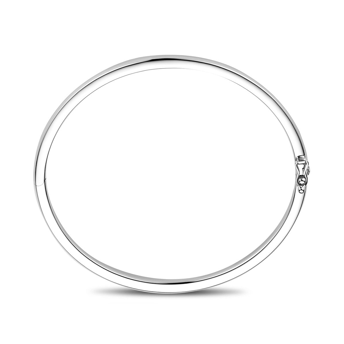 Bangle scharnier bolle buis 4 x 60 mm zilver