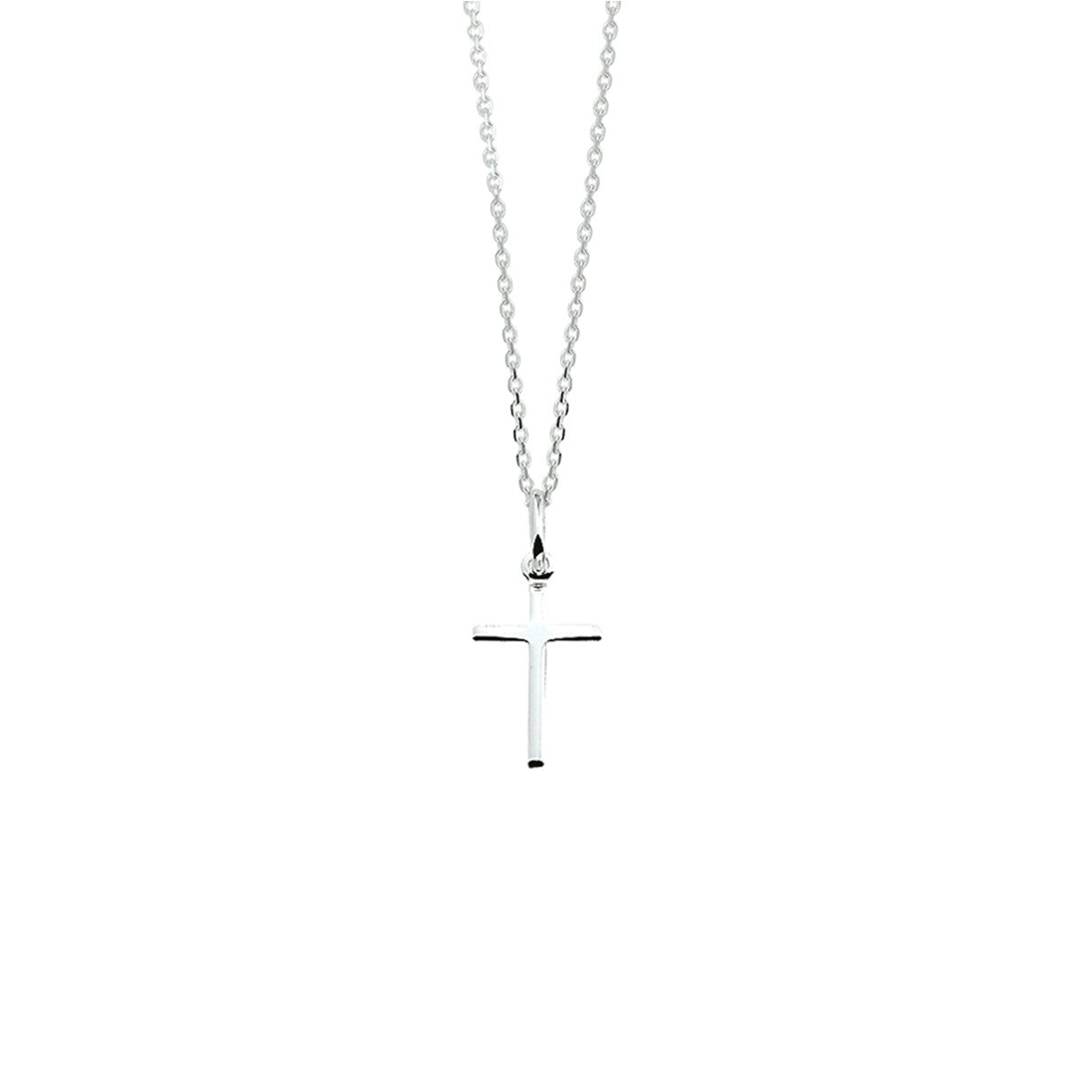 Fantasy Collection Collier kruis 41 + 4 cm zilver