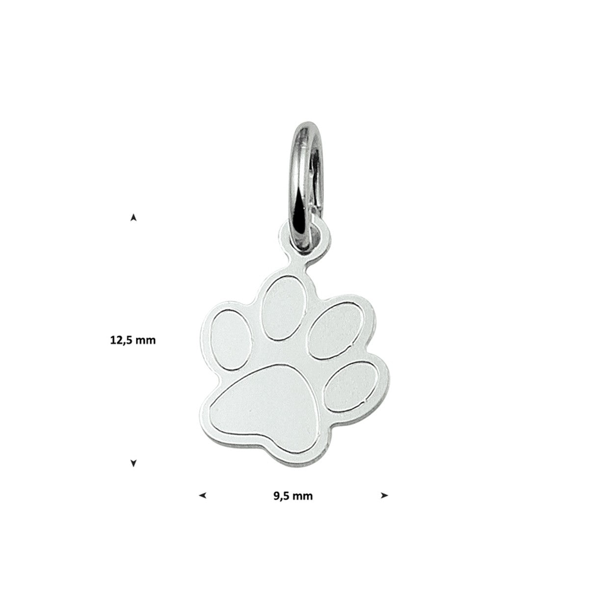Fantasy Collection Hanger hondenpoot zilver