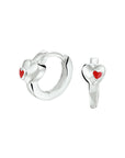 Zilver Klapoorringen Hart 1021074 - PansiteNederland.nl
