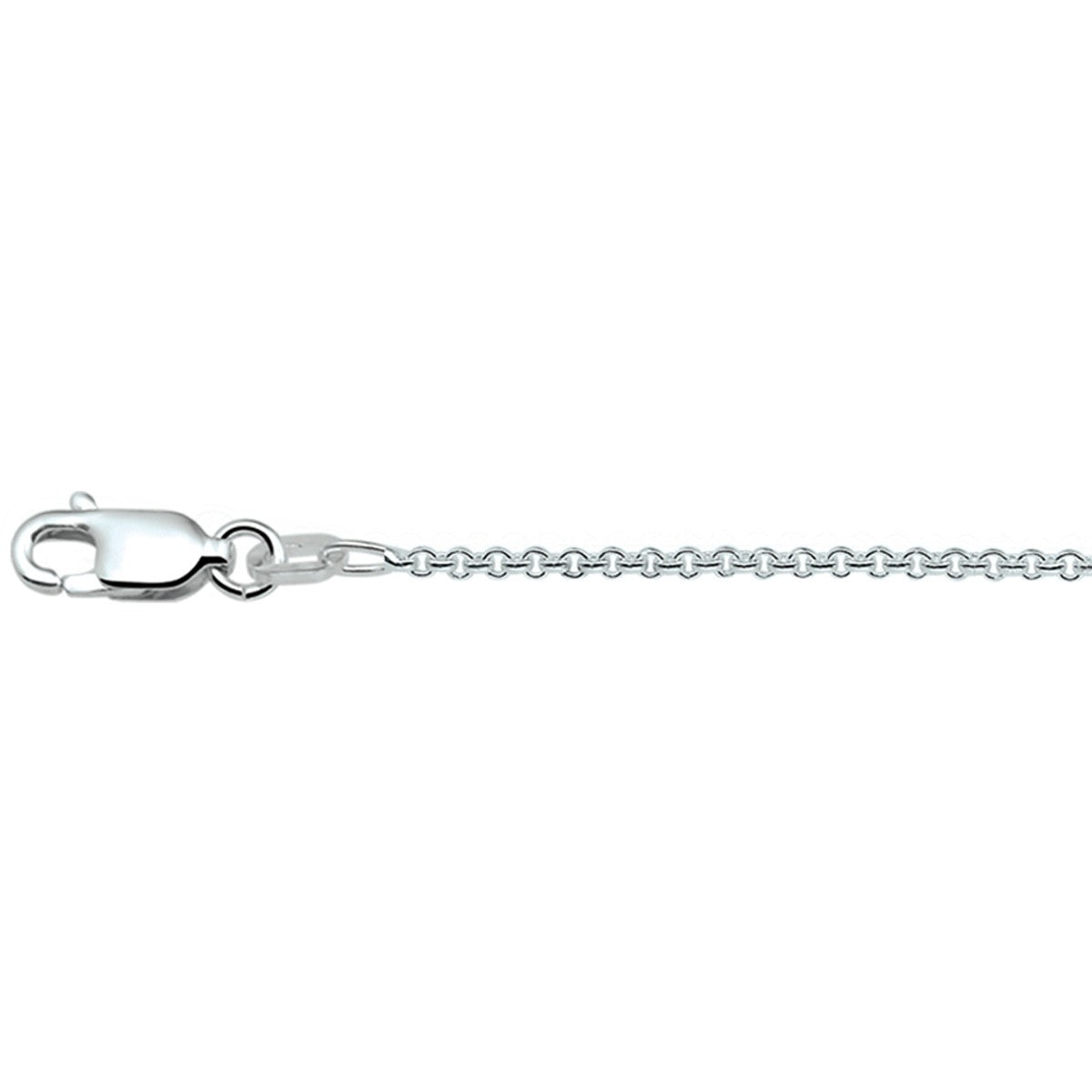 Fantasy Collection Collier anker rond 1,3 mm zilver
