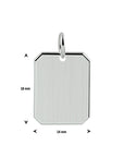 zilver graveerhanger gediamanteerd 1021128 - PansiteNederland.nl