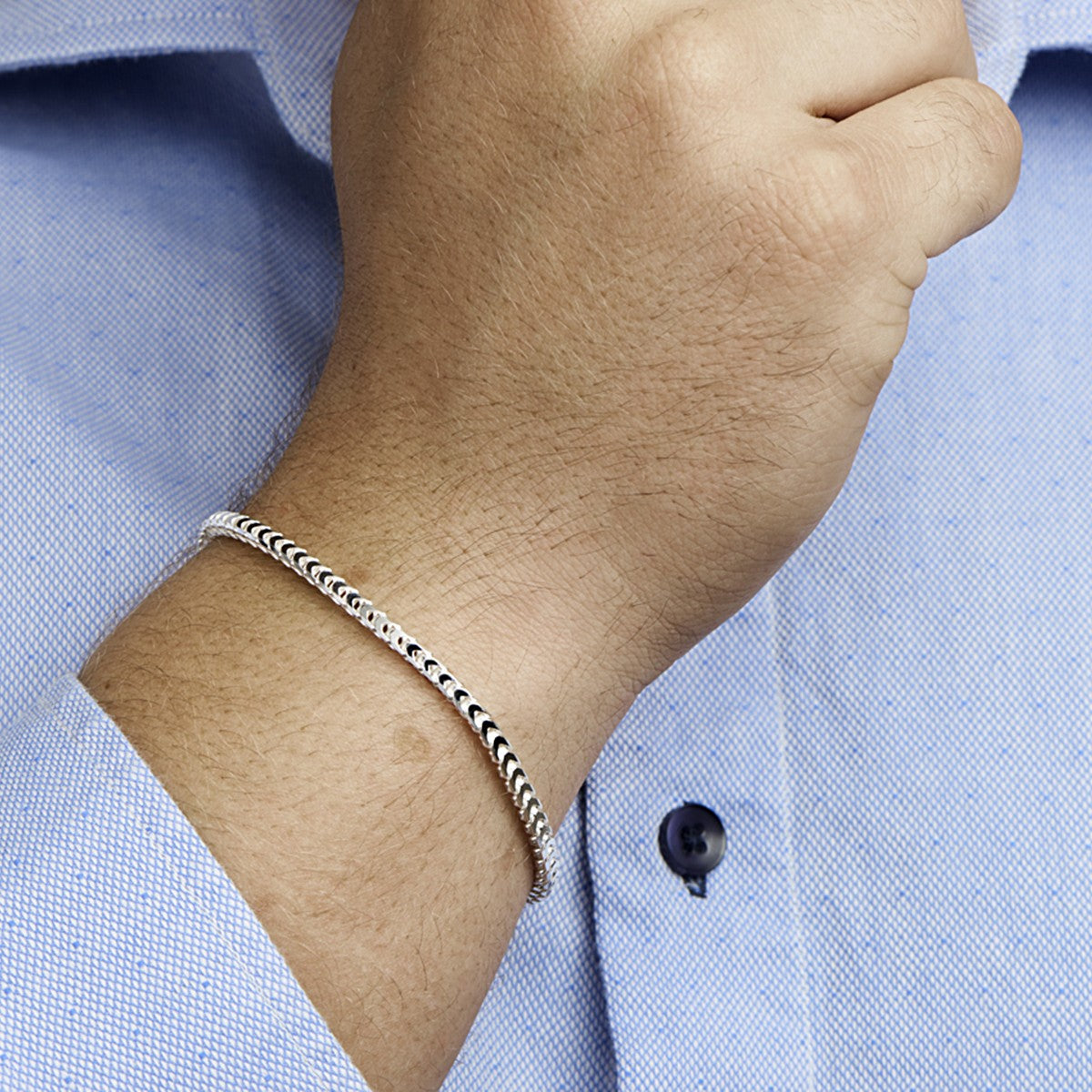 Fantasy Collection Armband gourmette 3,0 mm zilver