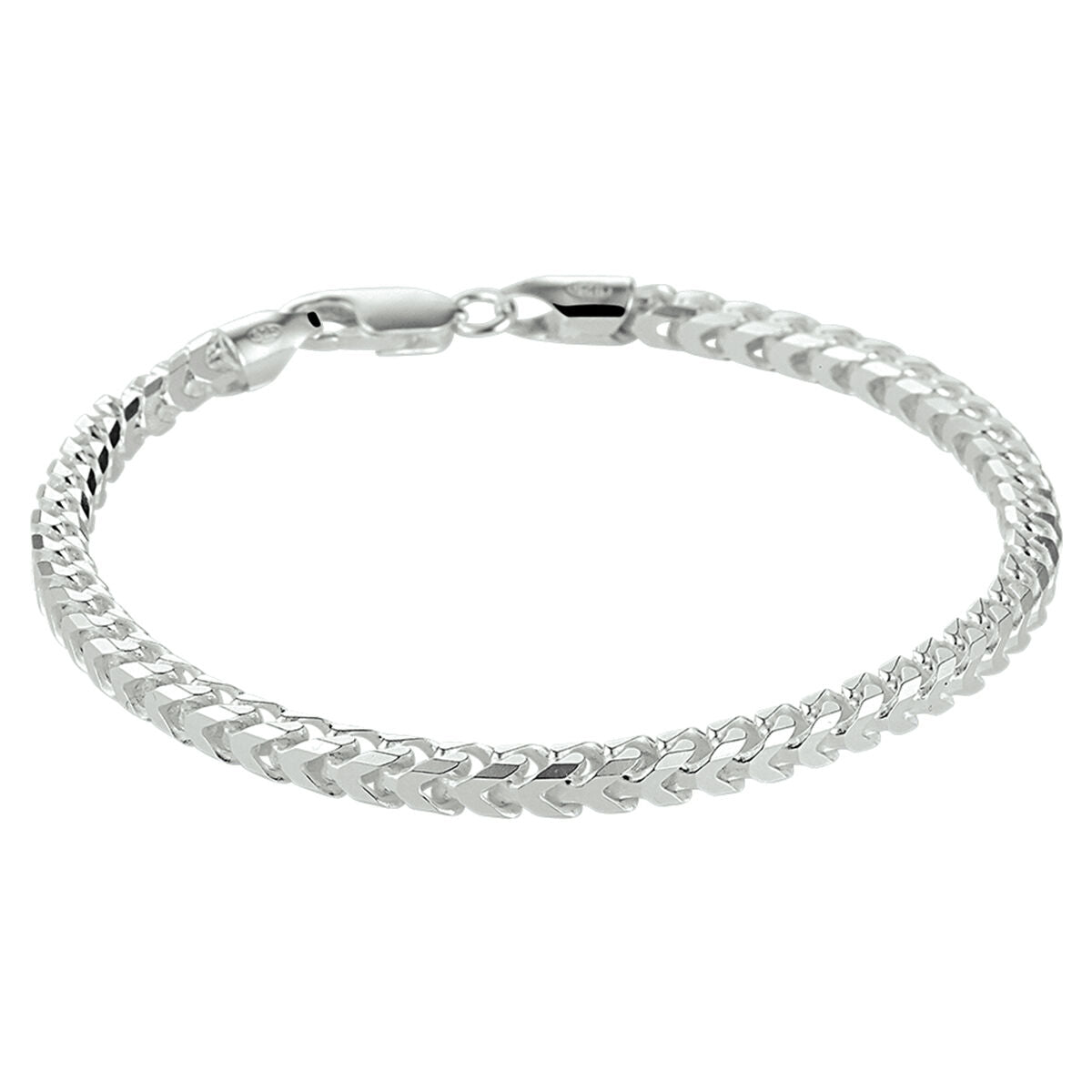 Fantasy Collection Armband gourmette 4,0 mm zilver