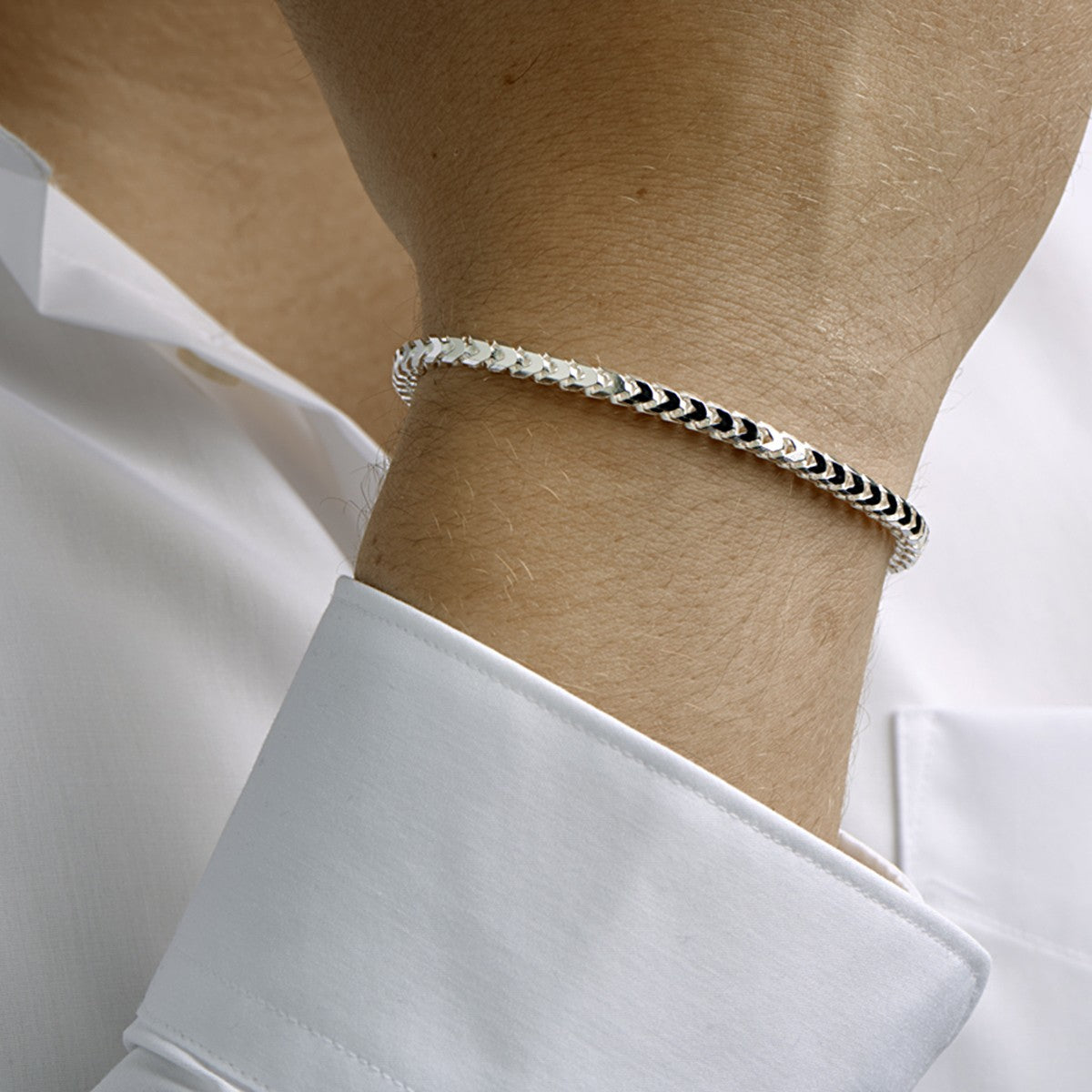 Fantasy Collection Armband gourmette 4,0 mm zilver