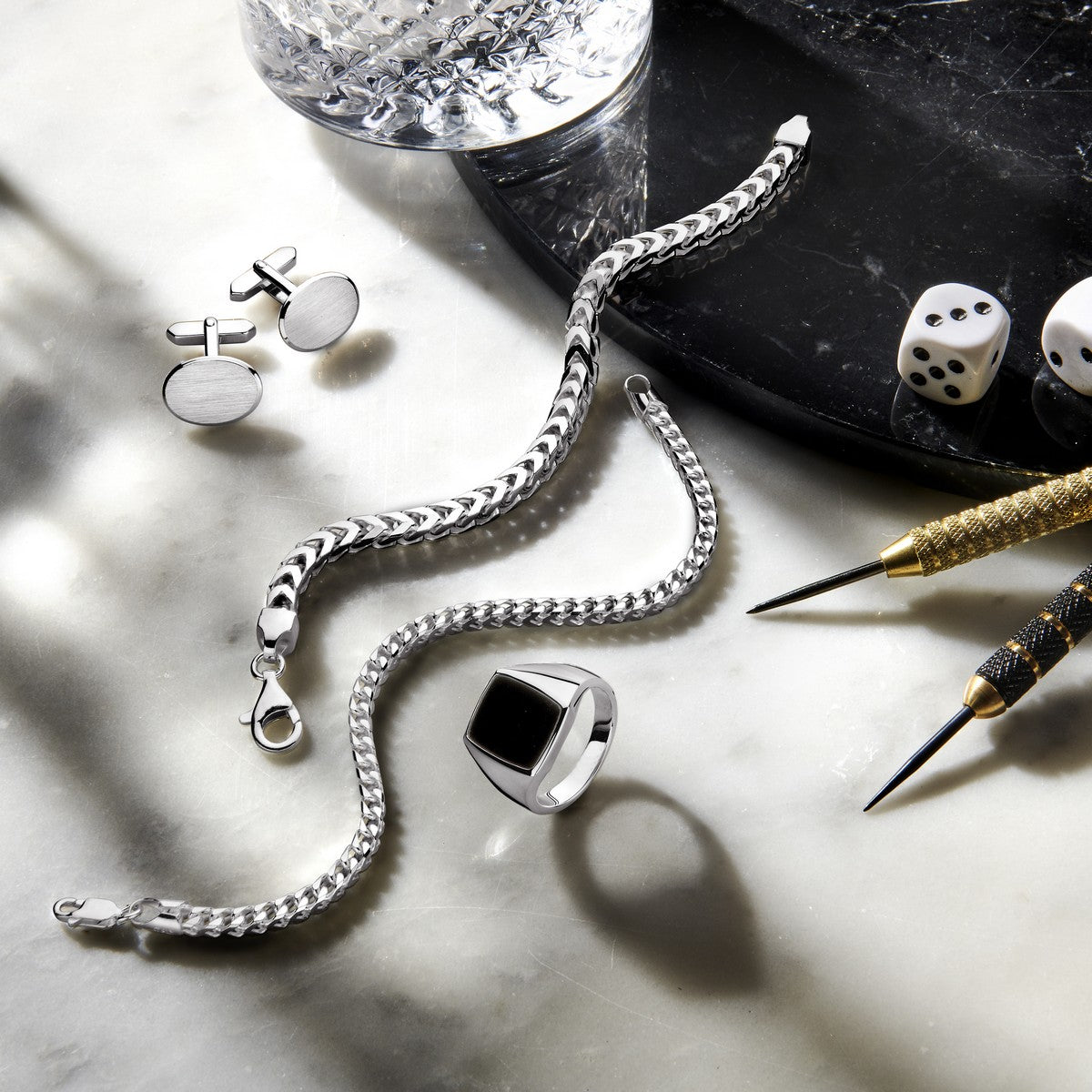 Fantasy Collection Armband gourmette 4,0 mm zilver