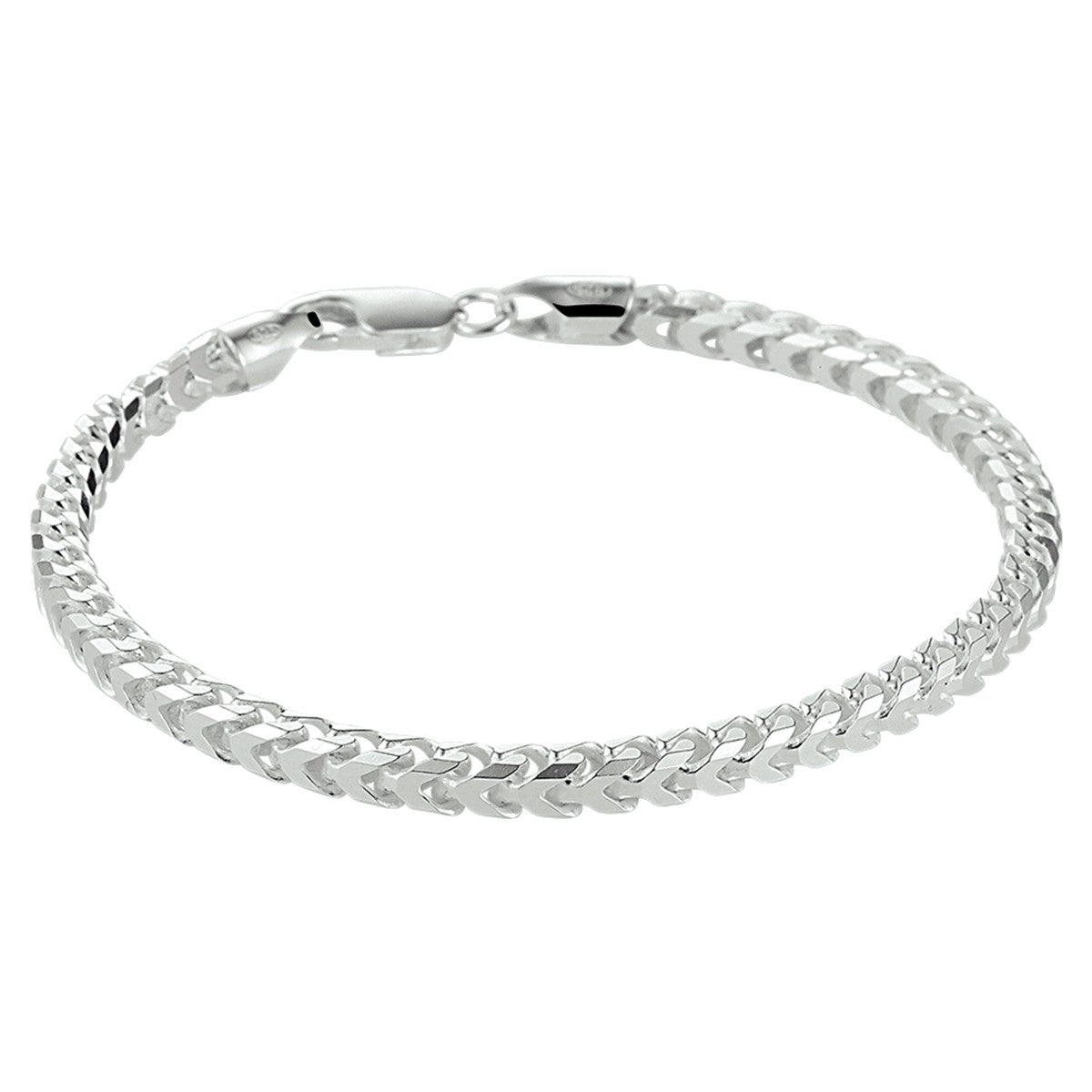 Fantasy Collection Armband gourmette 4,0 mm zilver