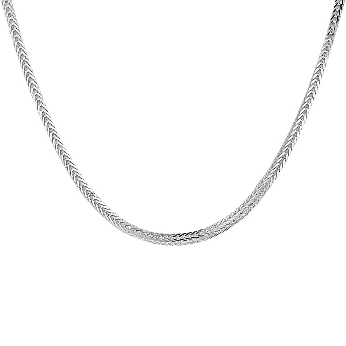 Fantasy Collection Vossestaart 2,5 mm zilver halsketting