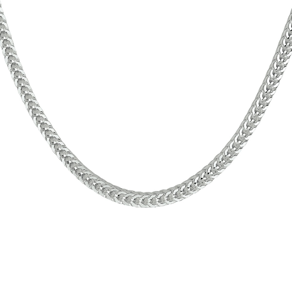 Fantasy Collection Vossestaart 3,3 mm zilver halsketting