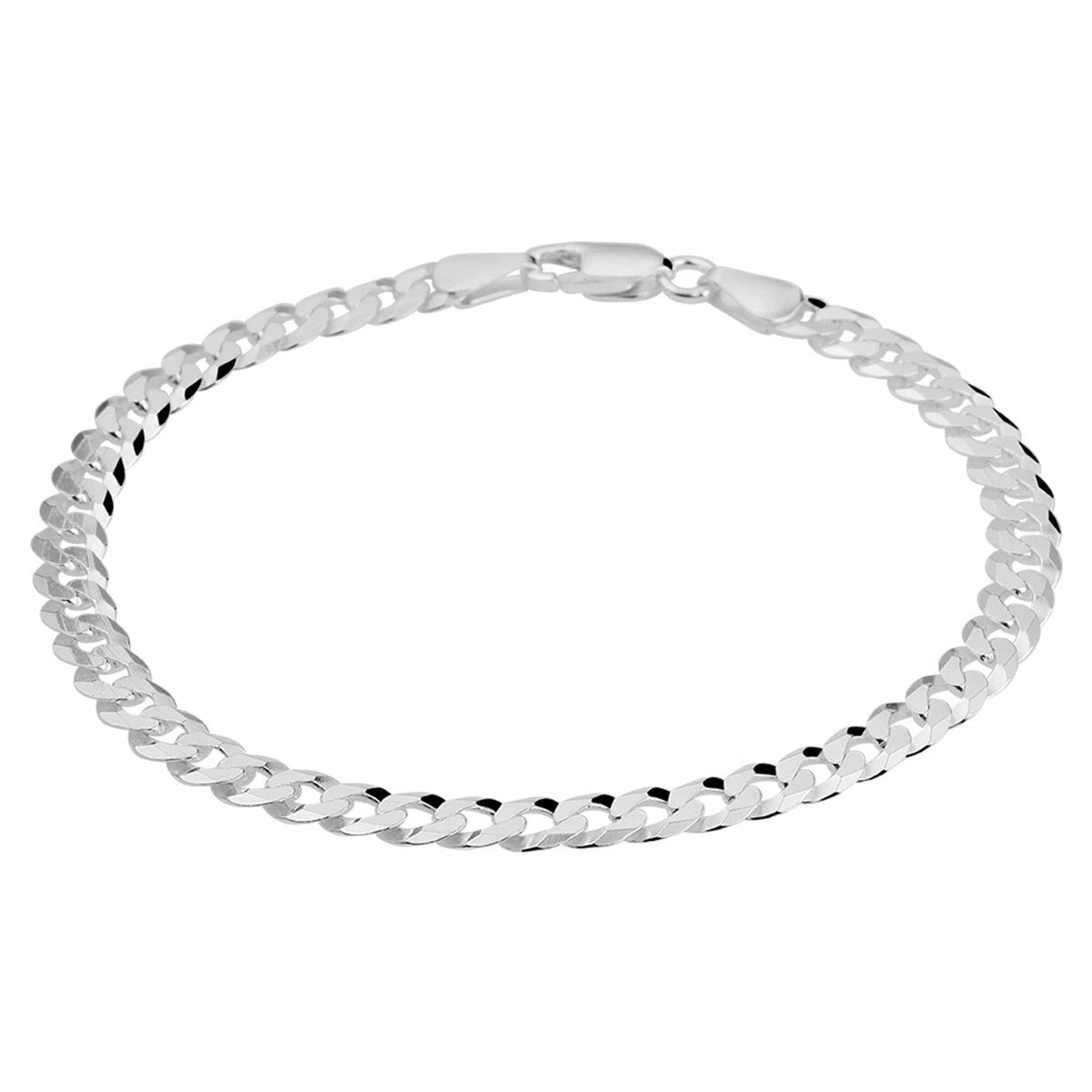 Fantasy Collection Armband gourmette 6 zijdes geslepen 5,4 mm zilver