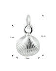 zilver hanger schelp 1021702 - PansiteNederland.nl