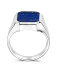 Zilver Zegelring Massief Lapis 13 X 11Mm Wit 1021780 - PansiteNederland.nl