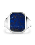 Zilver Zegelring Massief Lapis 13 X 11Mm Wit 1021780 - PansiteNederland.nl