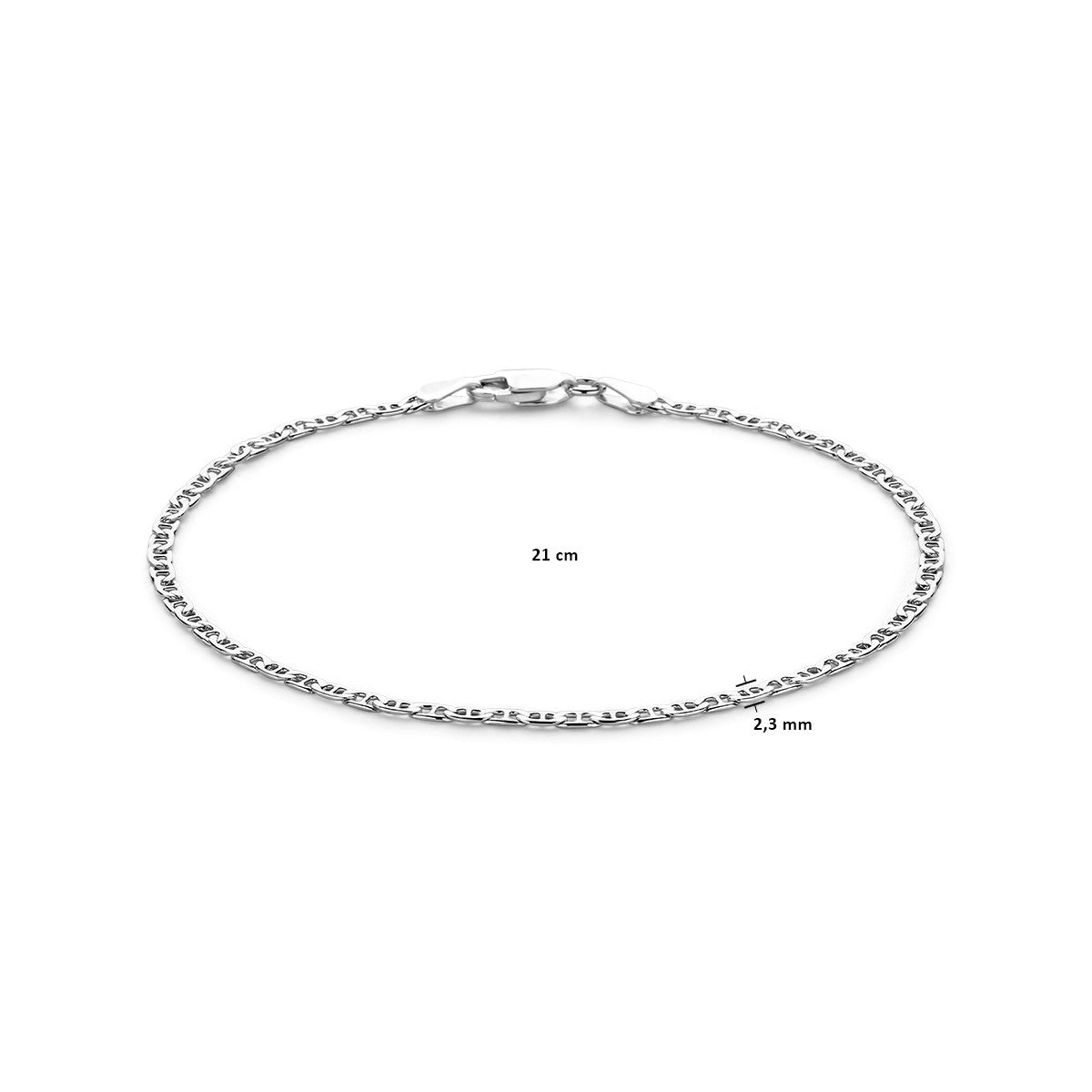 Fantasy Collection Armband anker 2,3 mm zilver