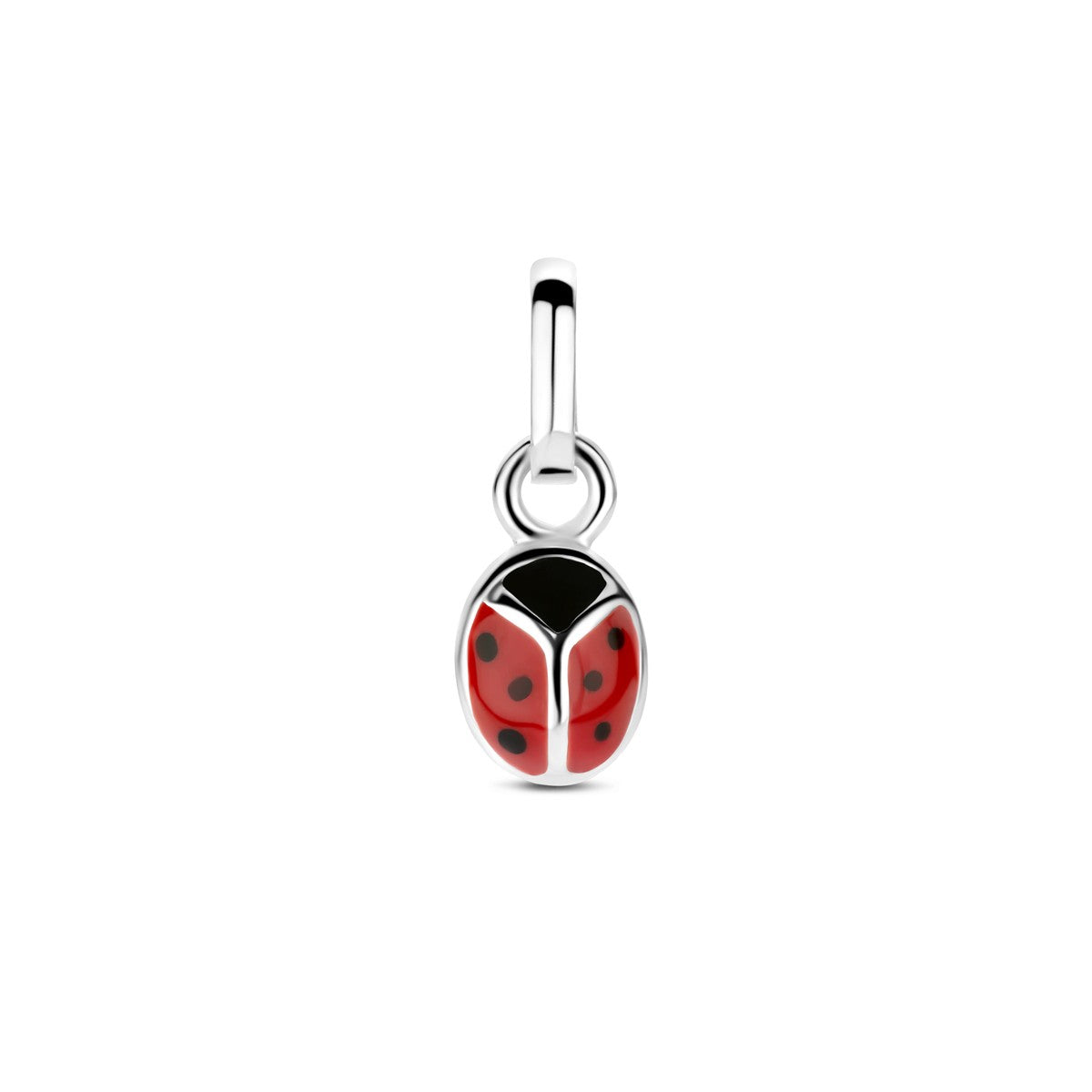 Fantasy Collection Hanger lieveheersbeestje emaille zilver