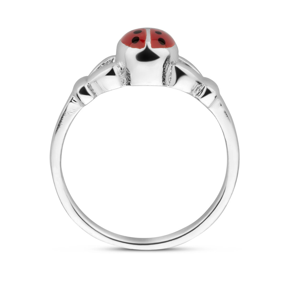 Fantasy Collection Ring lieveheersbeestje emaille zilver