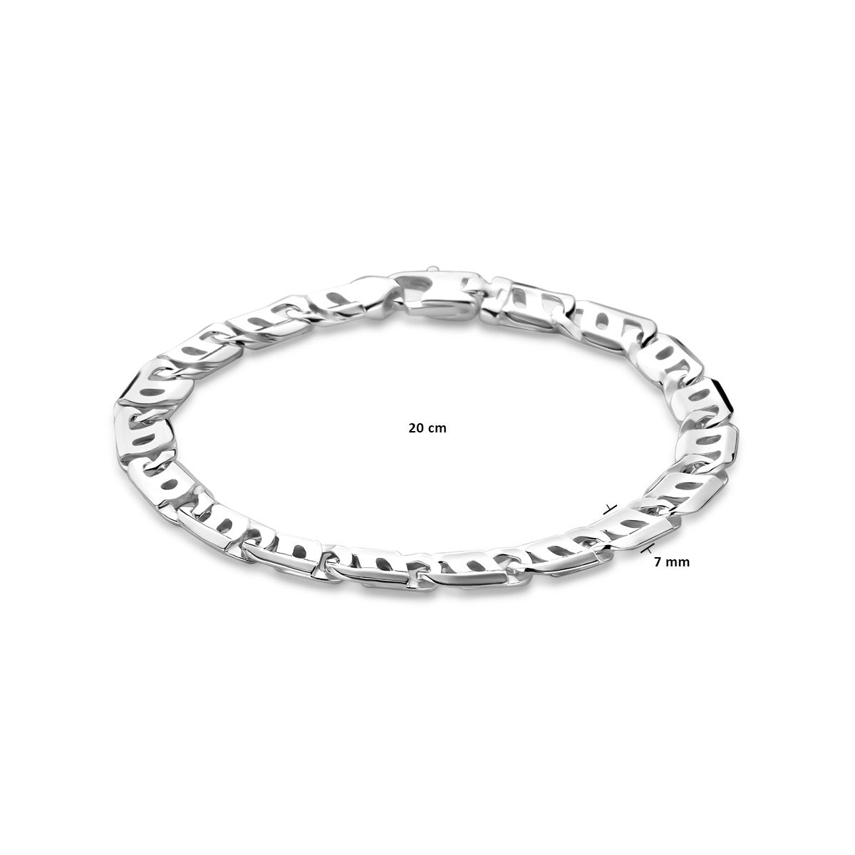 Fantasy Collection Armband 7,0 mm zilver