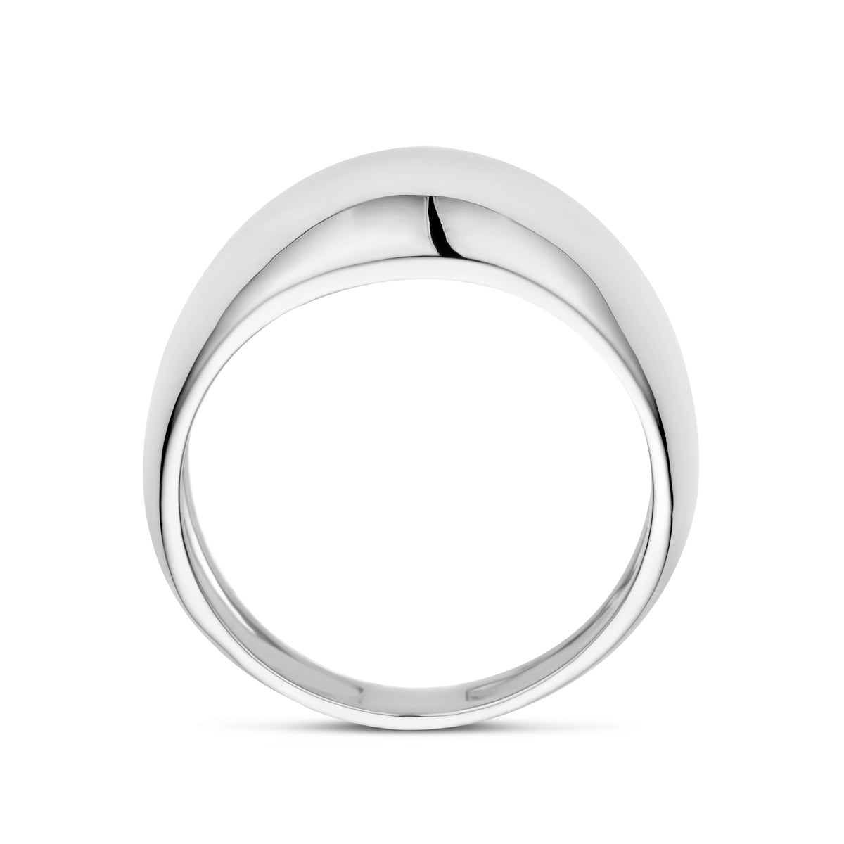 Ring balloon zilver wit