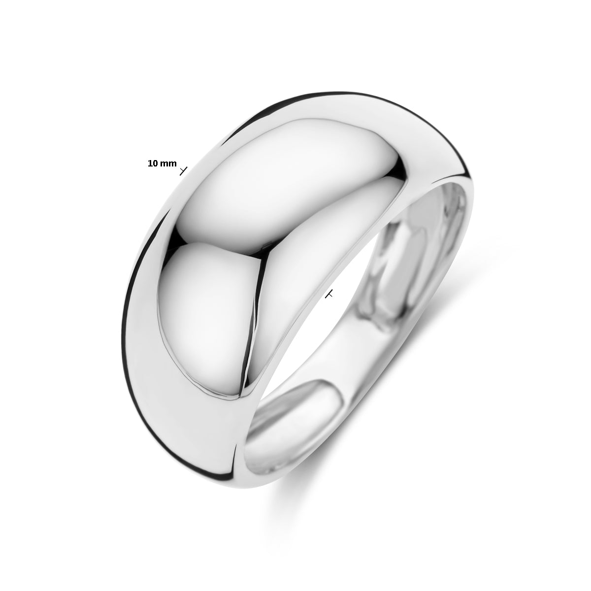 Ring balloon zilver wit
