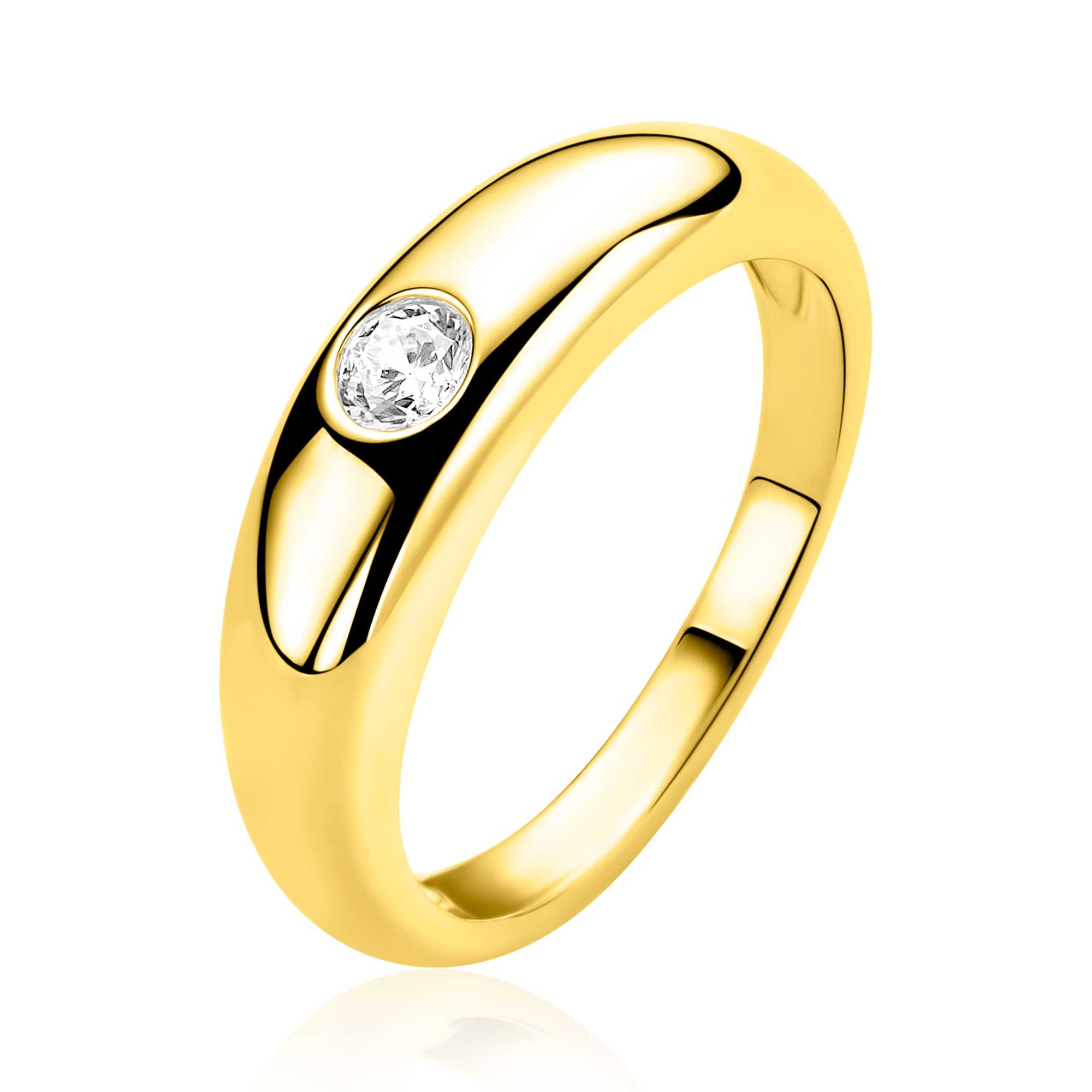 ZINZI Verguld Zilveren Ring ZIR2898 - ZIR2898-62