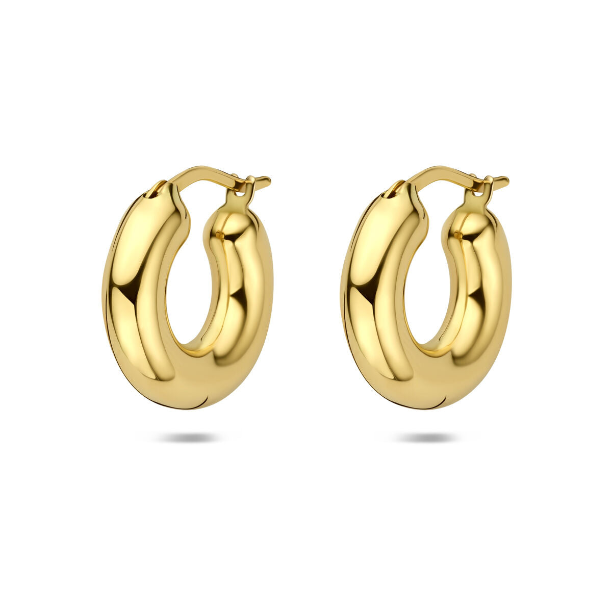 Oorringen 14K geelgoud 18 mm