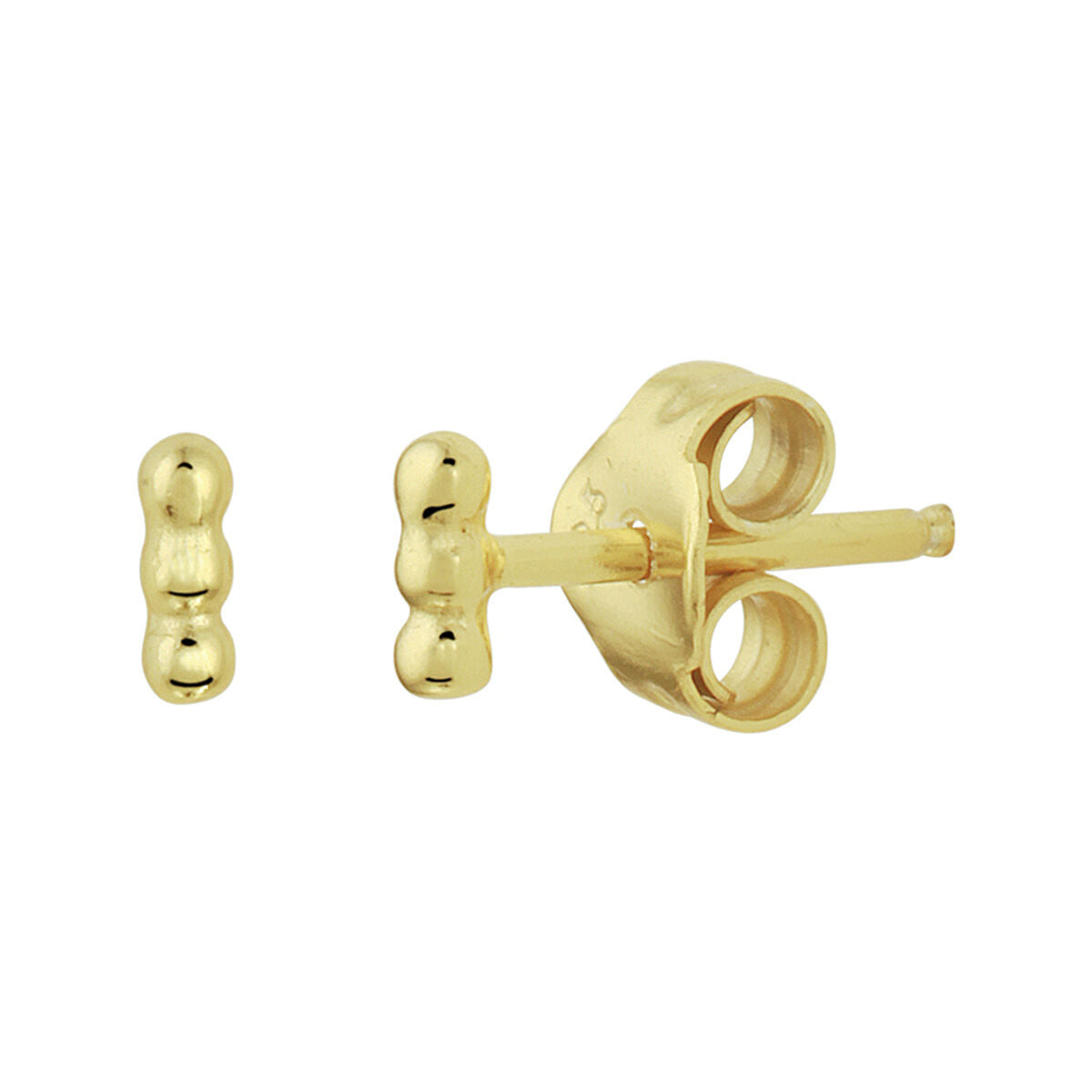 Fantasy Collection Oorbellen bolletjes zilver verguld
