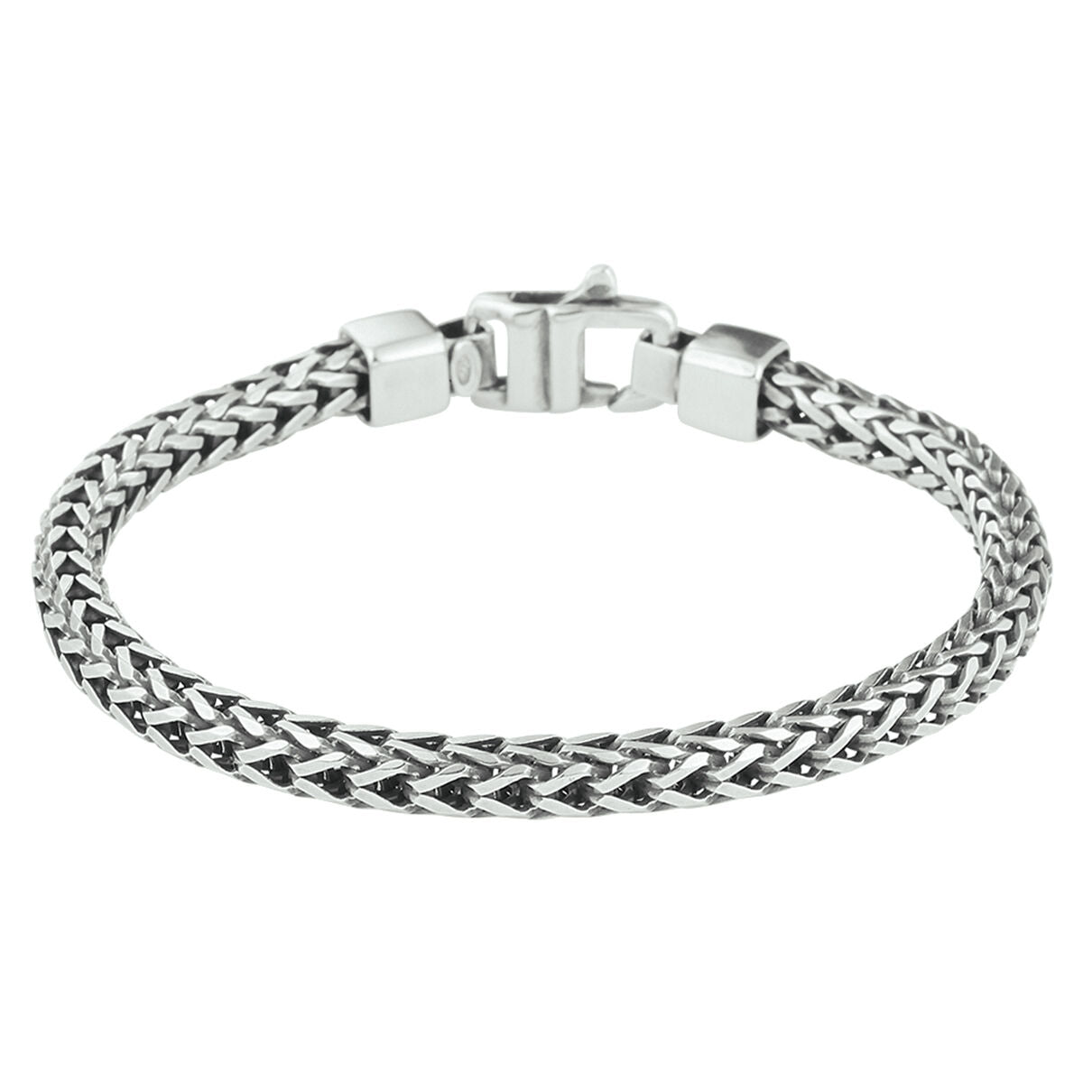Fantasy Collection Armband oxi vossestaart 4,5 mm zilver geoxideerd - PSN1101641
