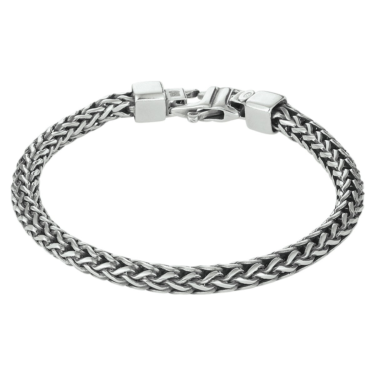 Zilver Geoxideerd Armband Oxi Vossestaart 5,0 mm 1101643 - PansiteNederland.nl