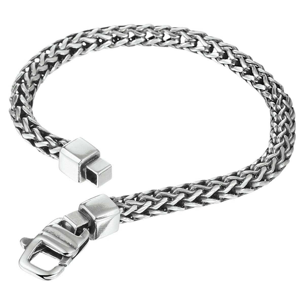 Zilver Geoxideerd Armband Oxi Vossestaart 5,0 mm 1101643 - PansiteNederland.nl