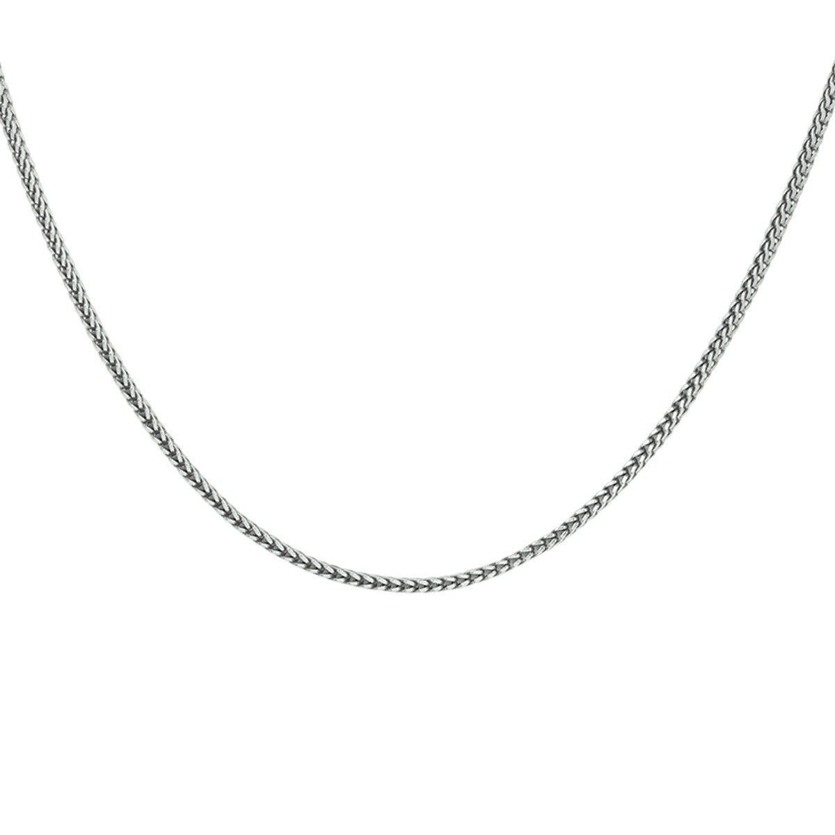 Fantasy Collection Collier oxi vossestaart 1,6 mm zilver geoxideerd