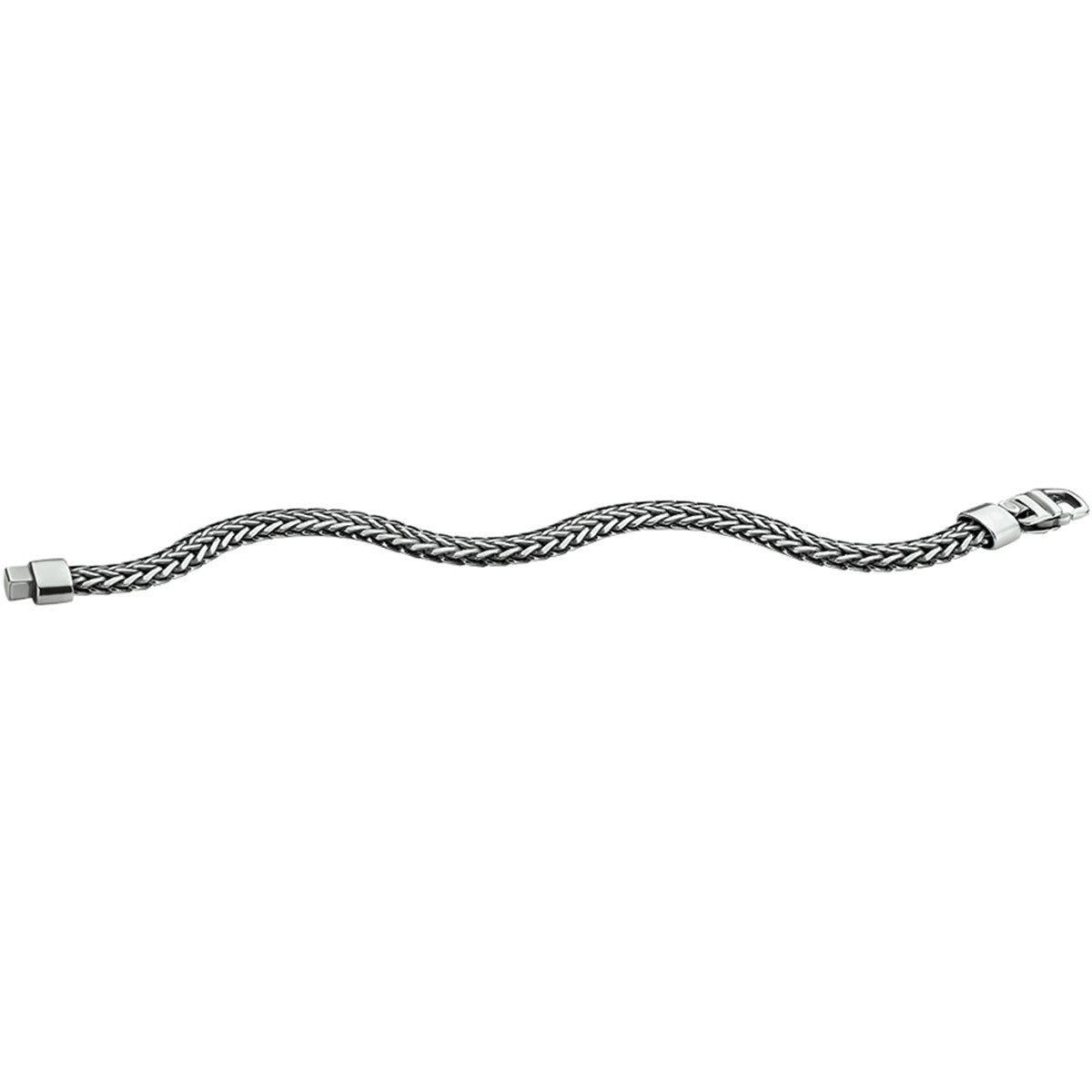 Fantasy Collection Armband oxi vossestaart 7 mm 20 cm zilver geoxideerd