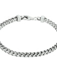 armband oxi gourmette 3,7 mm zilver geoxideerd - PansiteNederland.nl