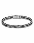 Zilver Geoxideerd Armband Oxi Vossestaart 6,4 Mm 1101798 - PansiteNederland.nl