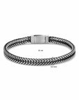 Zilver Geoxideerd Armband Oxi Vossestaart 6,4 Mm 1101798 - PansiteNederland.nl