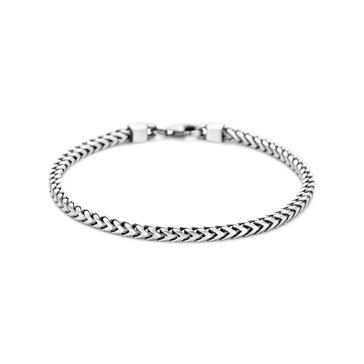 Fantasy Collection Armband oxi mat 3,0 mm zilver geoxideerd