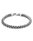 Zilver Geoxideerd Armband Oxi Vossestaart 6 mm 1101822 - PansiteNederland.nl