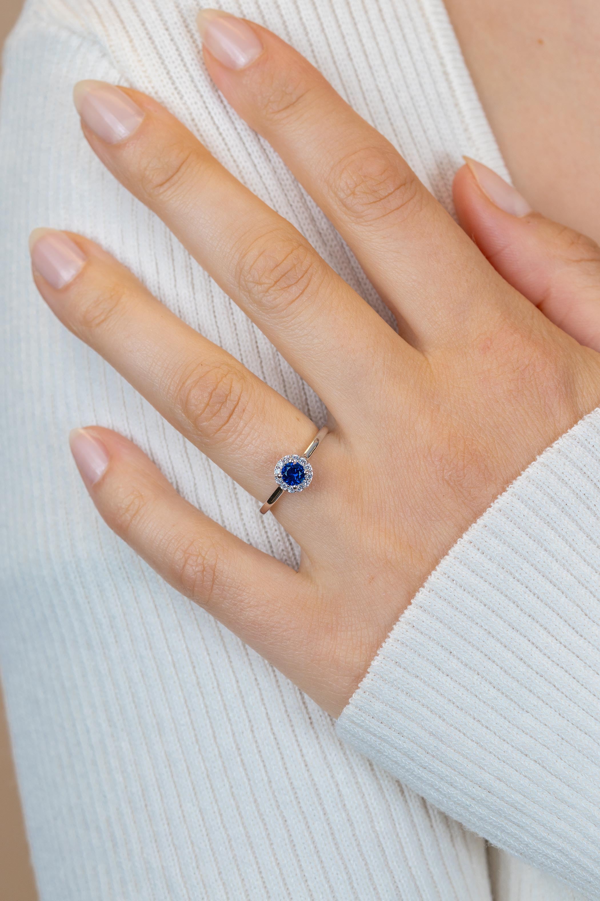 ZINZI Zilveren Ring met Zirkonia en Kleursteen ZIR2697B
