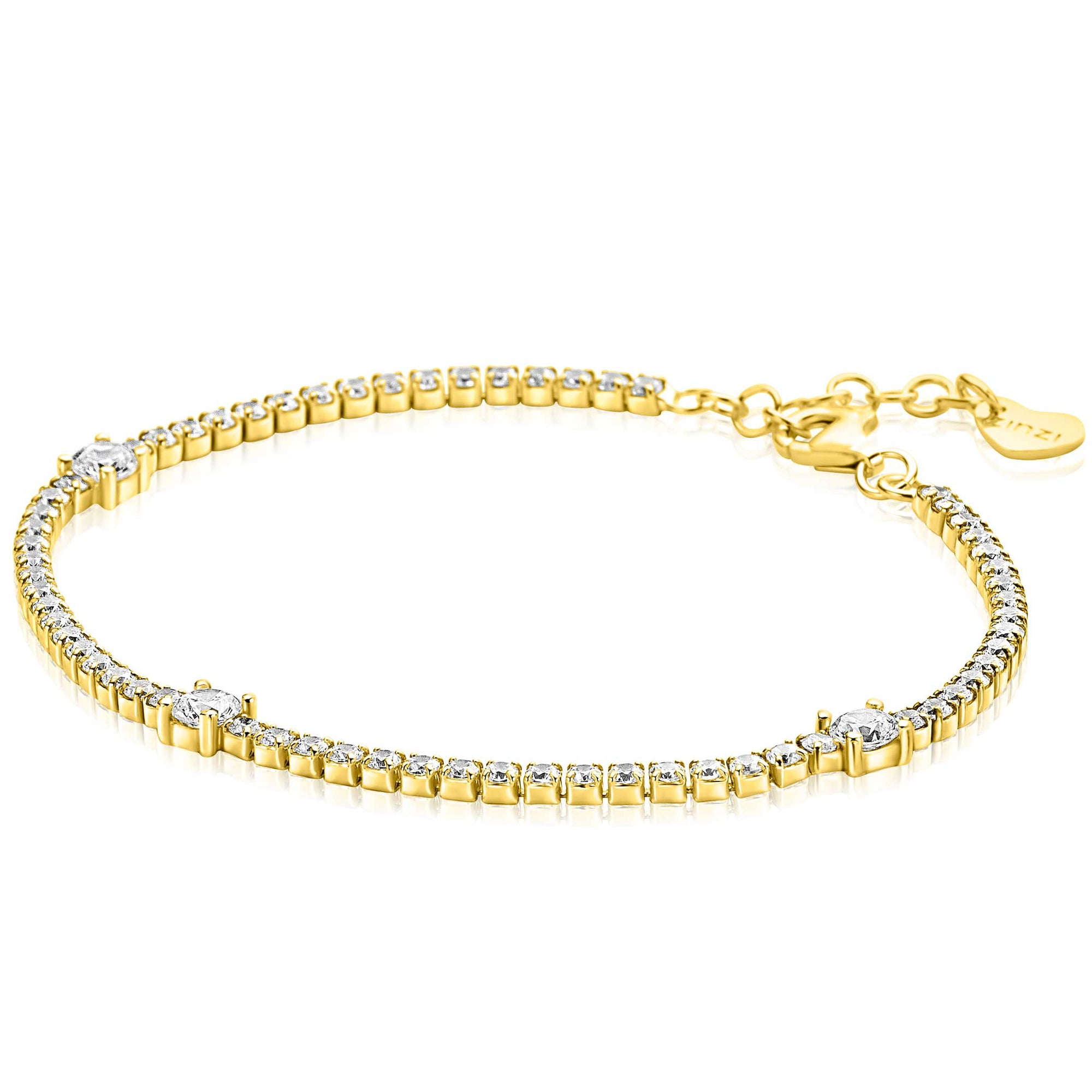ZINZI Verguld Zilveren Armband ZIA2894Y - ZIA2894Y
