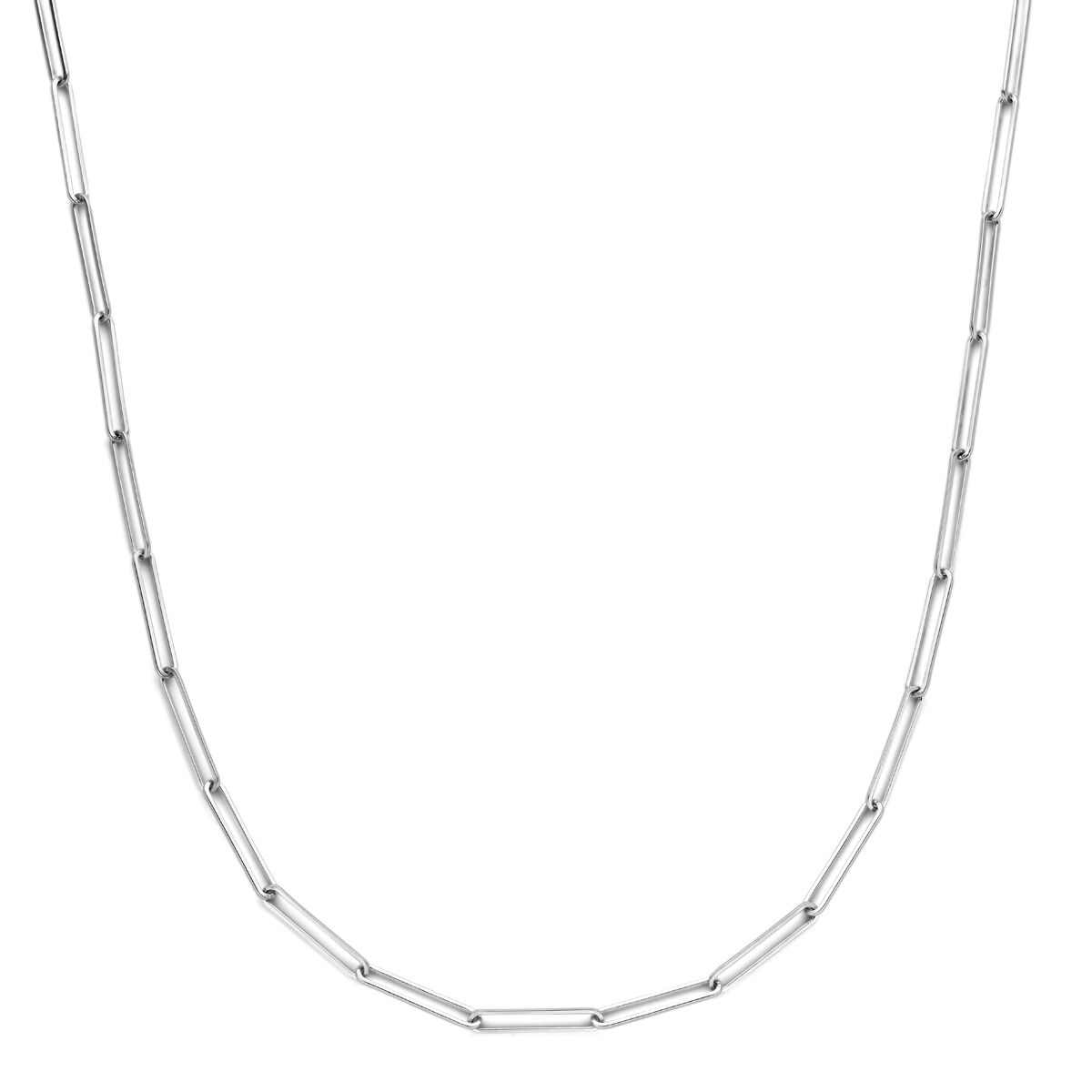 Fantasy Collection Collier anker 3,6 mm 45 cm zilver gerhodineerd