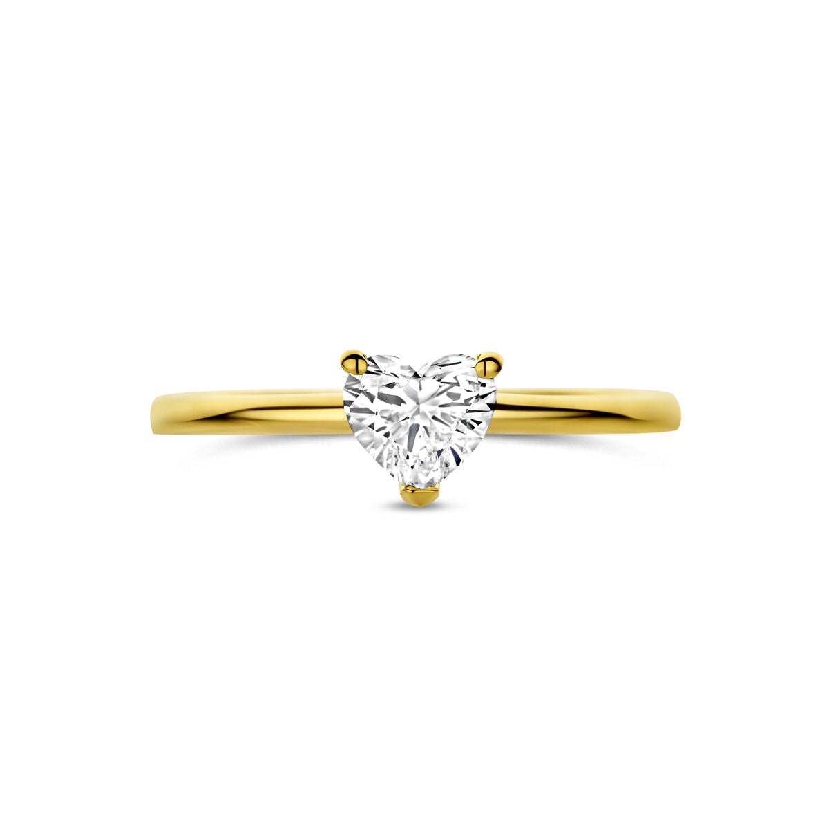 Fantasy Collection Ring hartje lab grown diamant 0.50ct f vs 14K geelgoud