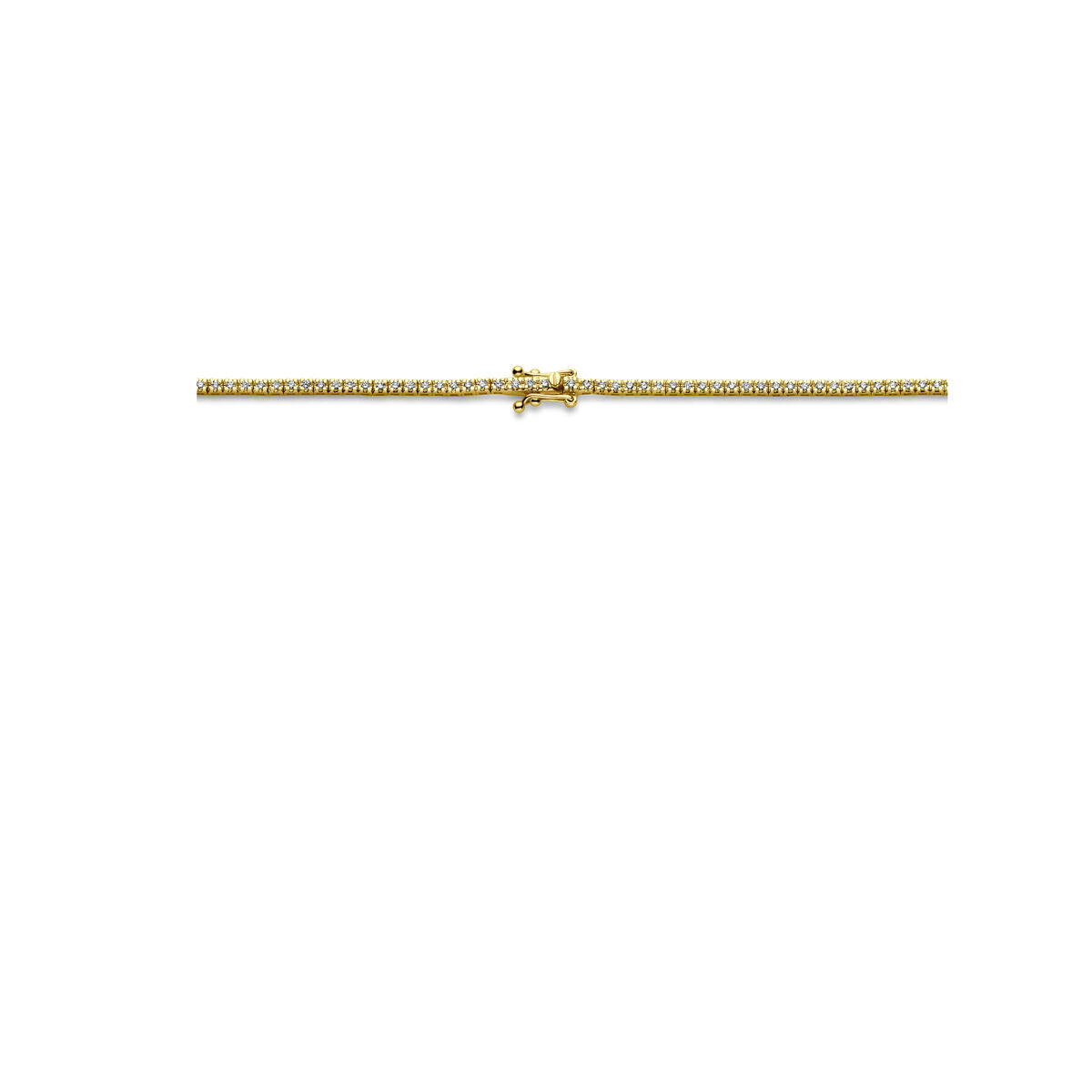 Fantasy Collection Tenniscollier diamant 2.00ct h si 1,9 mm 42 cm 14K geelgoud