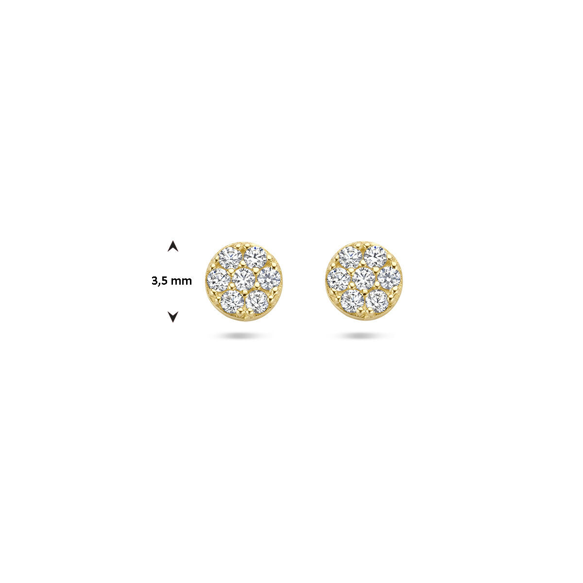 Fantasy Collection Oorbellen zirkonia 14K geelgoud