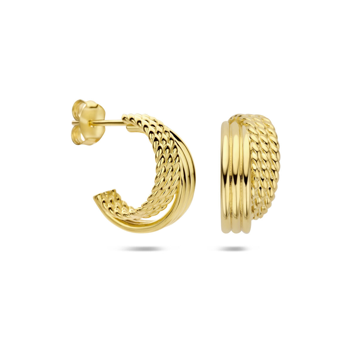 Fantasy Collection Oorbellen 16 mm 1 micron zilver verguld