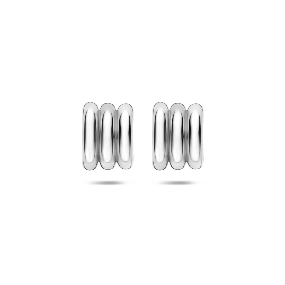 Stekeroorringen zilver gerhodineerd 14,5 mm