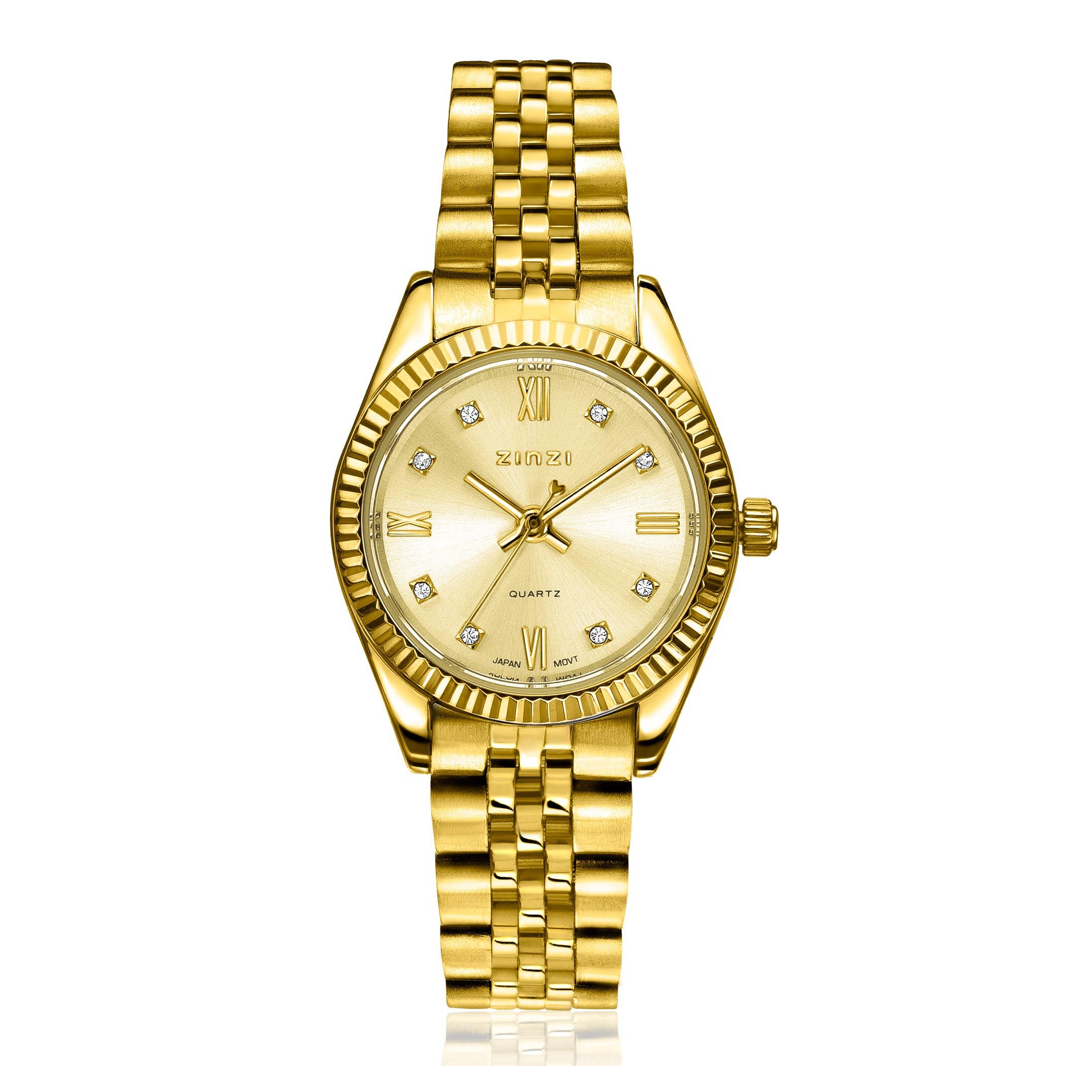 ZINZI Horloge met Witte Zirkonia 24mm - ZIW2710