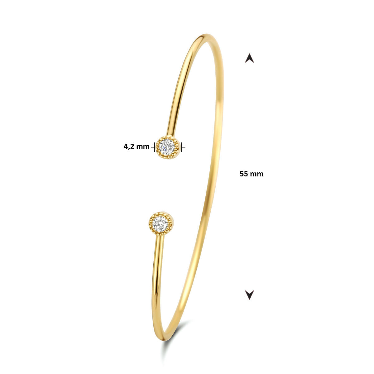 Fantasy Collection 14K Geelgouden Diamanten Armband 4024067